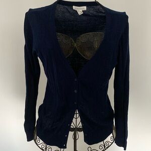 Forever 21 navy blue cardigan